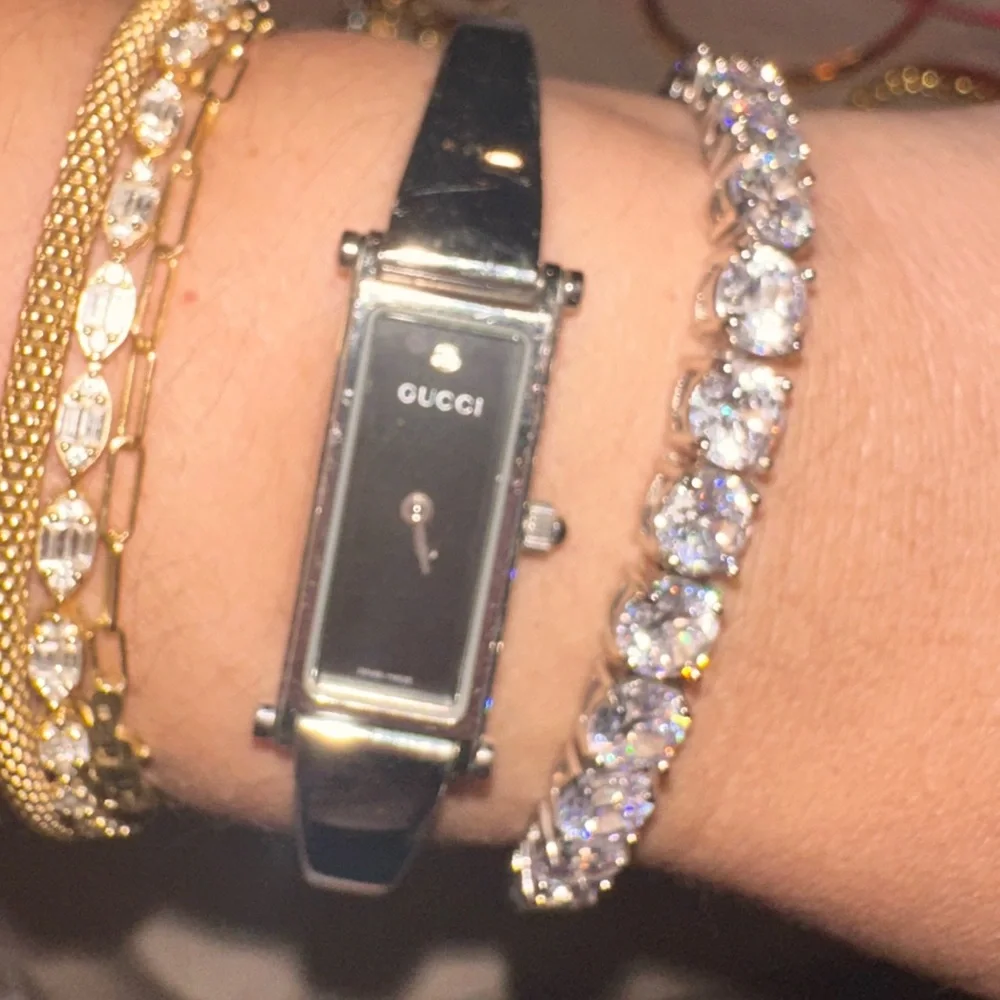 Gucci watch silver stainless steel Gucci watch black slim Gucci bracelet watch - Picture 10 of 17